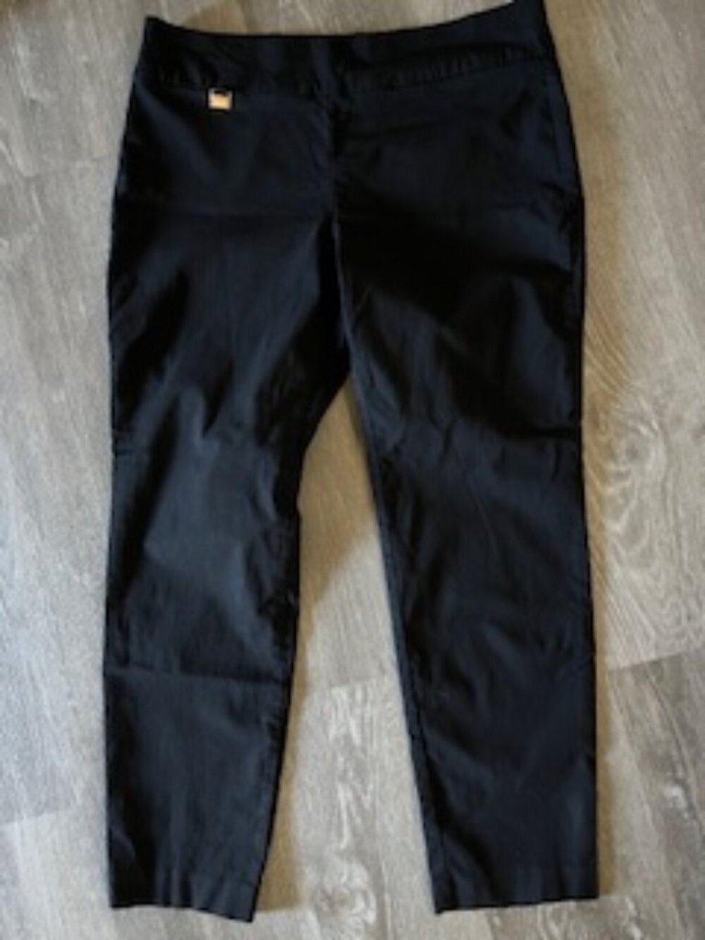 🧡3/$15 ALFANI Black Stretchy Pants with Elastic Panel Women's 14S